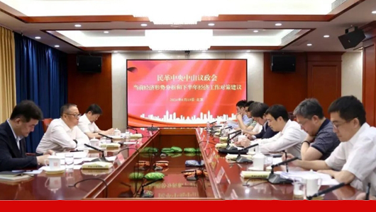 民革中央召开中山议政会 聚焦“当前经济形势和下半年经济工作对策建议”